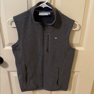 Southern Tide Charcoal Fleece Vest